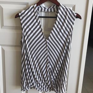 Ella Moss sleeveless shirred top